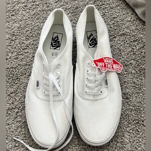 All White NWT Vans (size 12)
